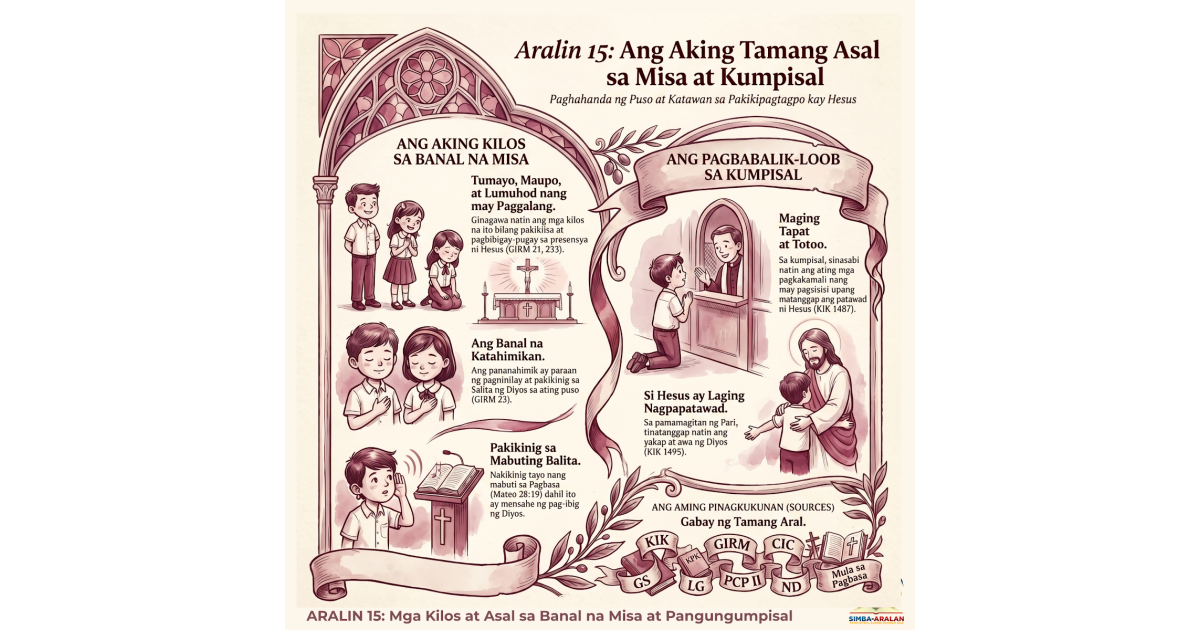 Preview: ARALIN 15 Mga Kilos at Asal sa Banal na Misa at Pangungumpisal