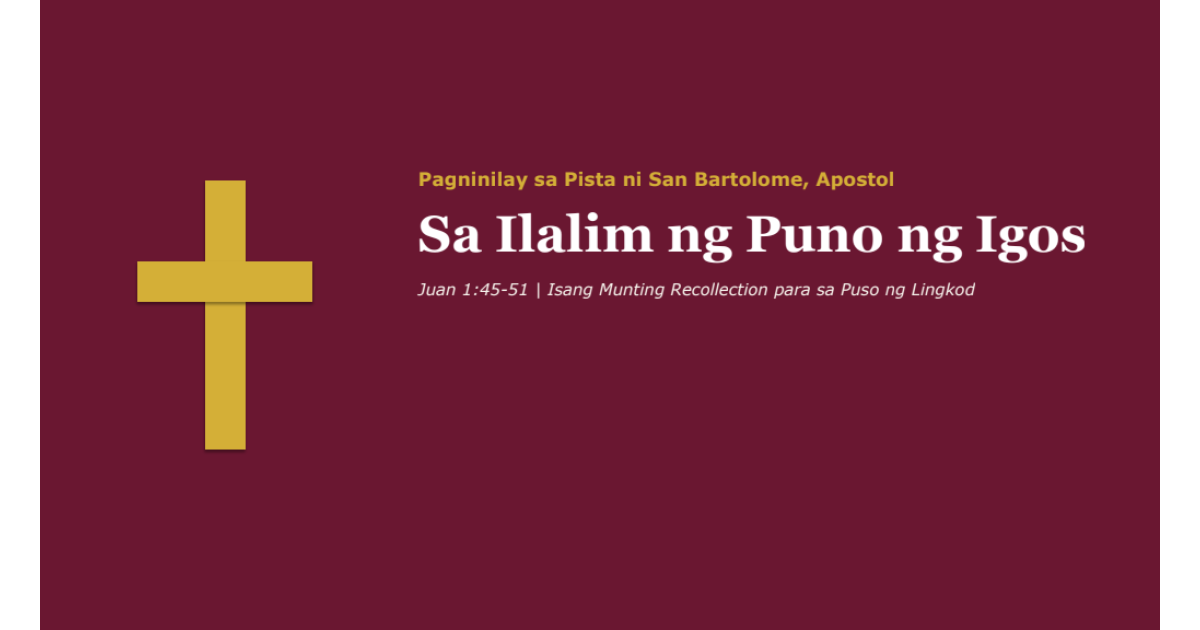 Preview: 0824_T_Pagninilay__Sa_Ilalim_ng_Puno_ng_Igos.pptx