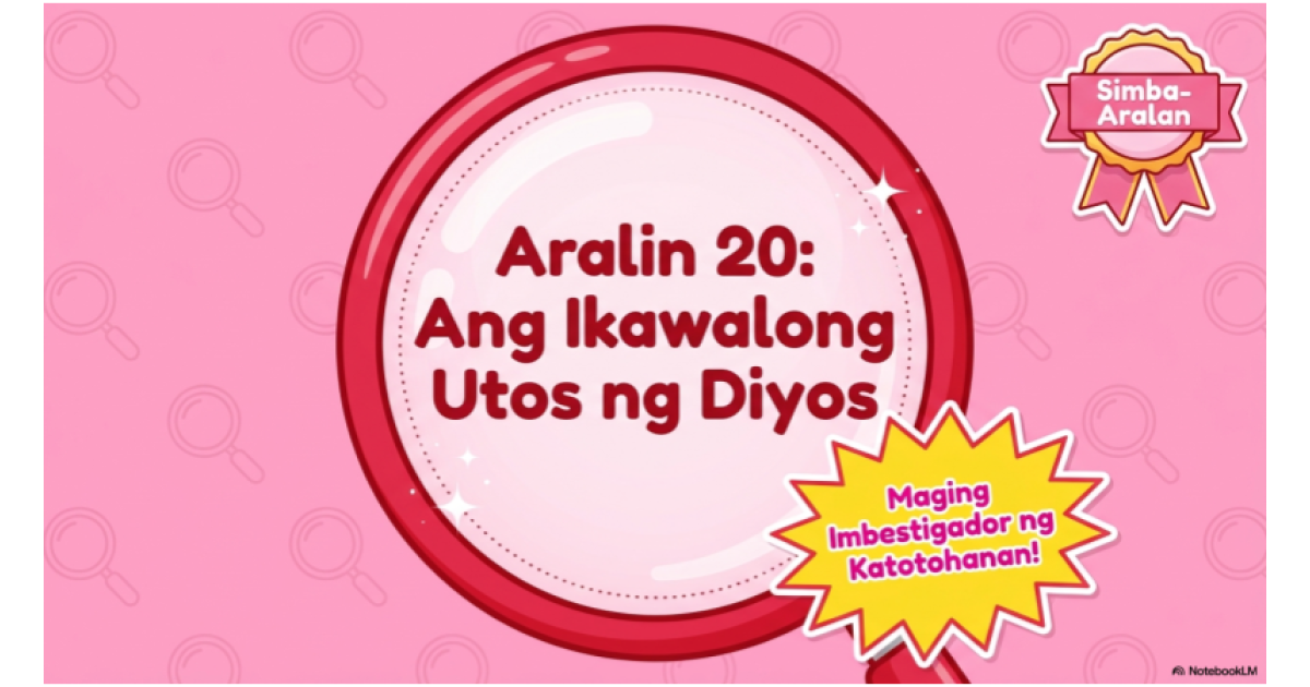 Preview: Pre Aralin 20 Truth Detectives